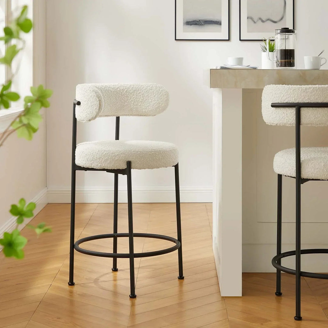 Chaise bar en bouclette