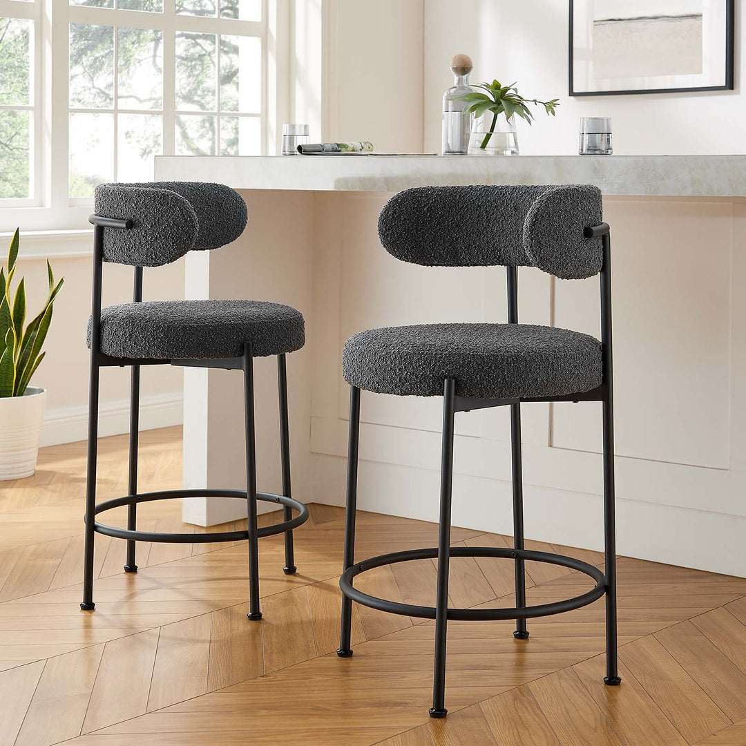 Chaise bar en bouclette