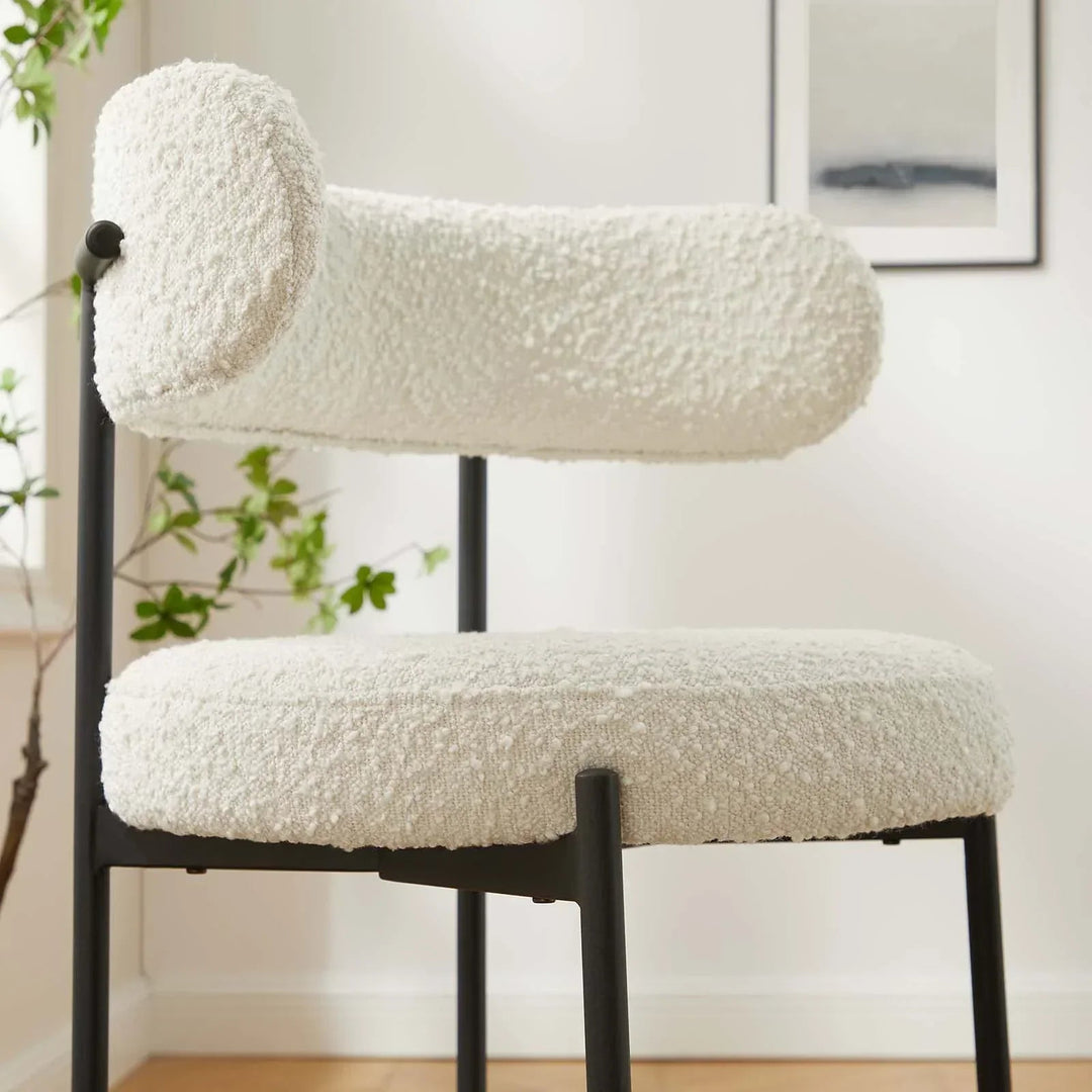 Chaise bar en bouclette