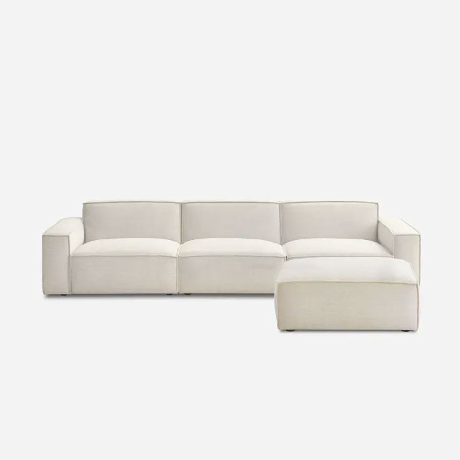 Revo - Canapé modulable large avec pouf