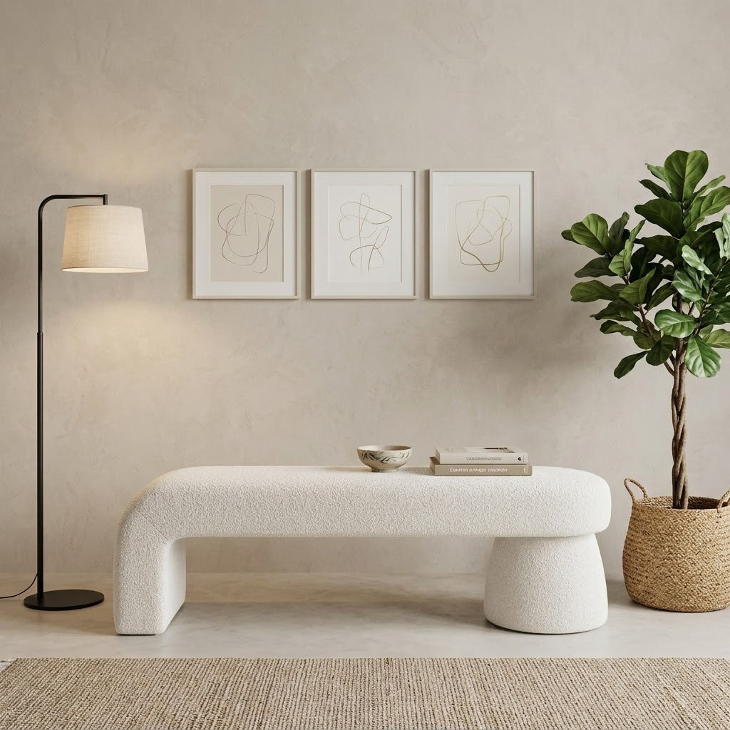 Banc Design en Bouclette