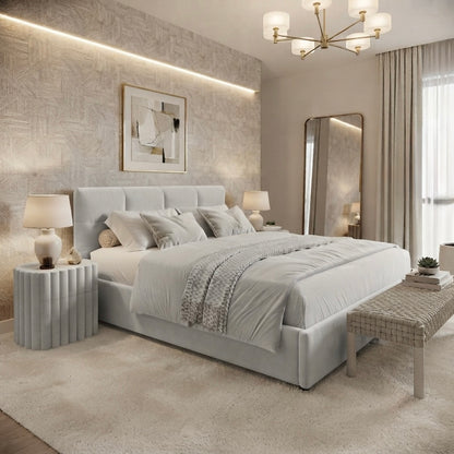 Lit Nova en tissu premium