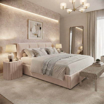 Lit Nova en tissu premium