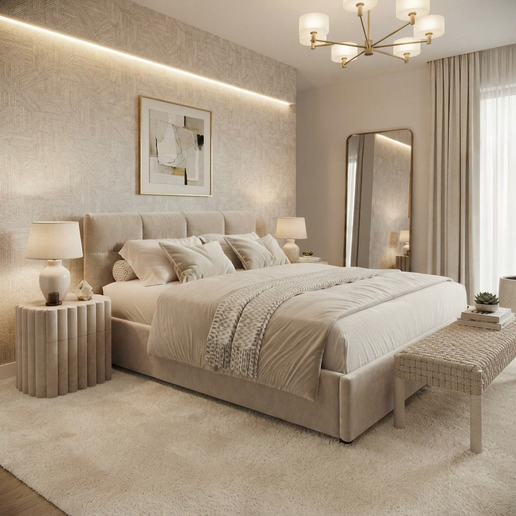 Lit Nova en tissu premium