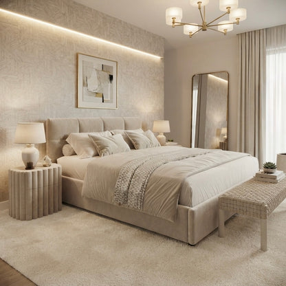 Lit Nova en tissu premium