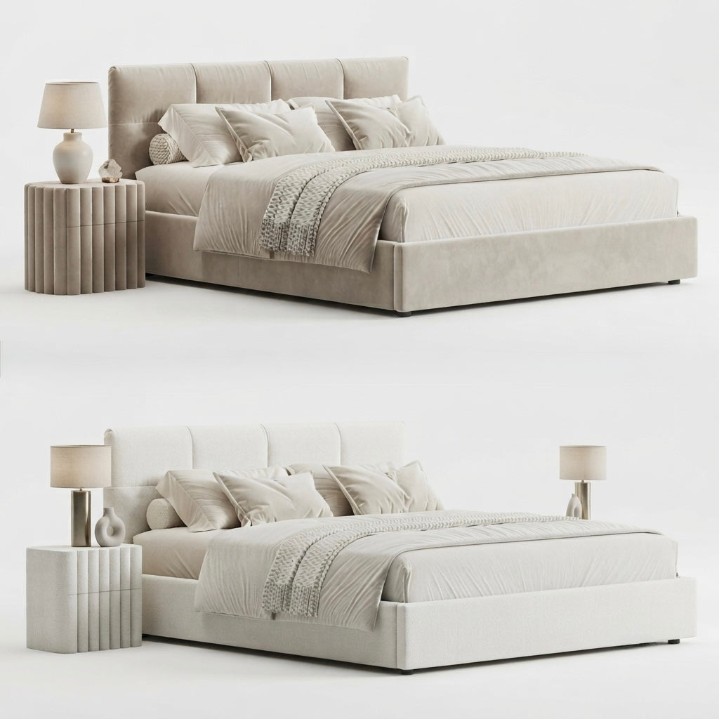 Lit Nova en tissu premium