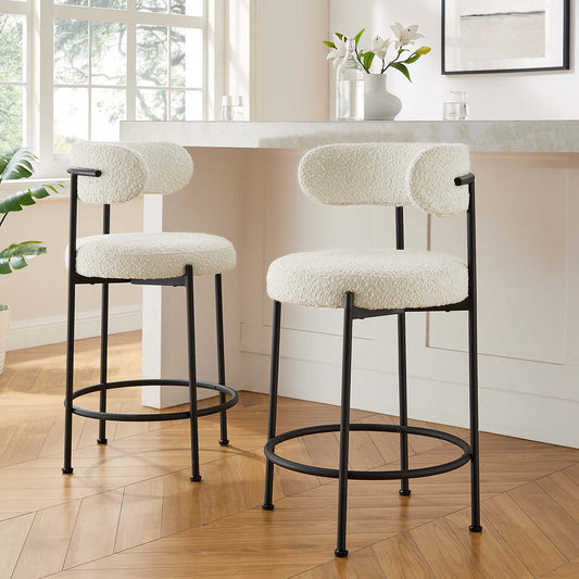 Chaise bar en bouclette