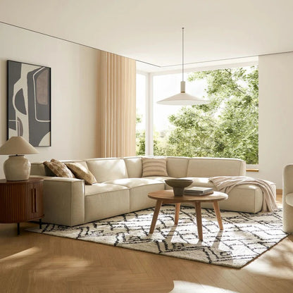 Canapé méridienne en L