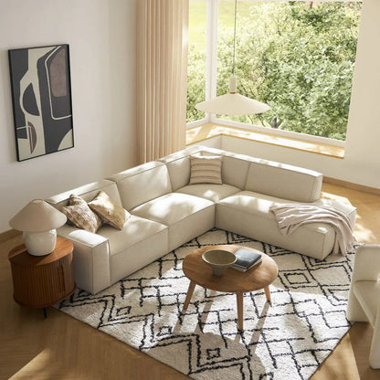 Canapé méridienne en L