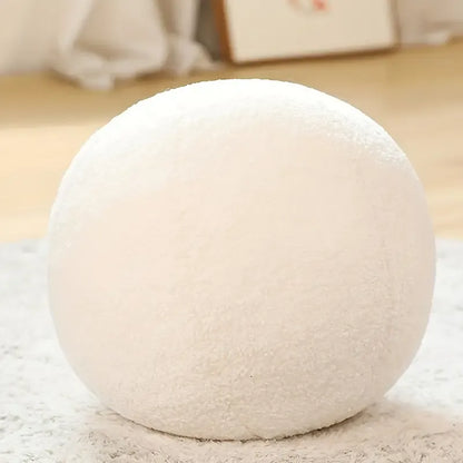 Oreiller en peluche en forme de boule